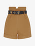 Short taille haute ceinturé - camel - 3