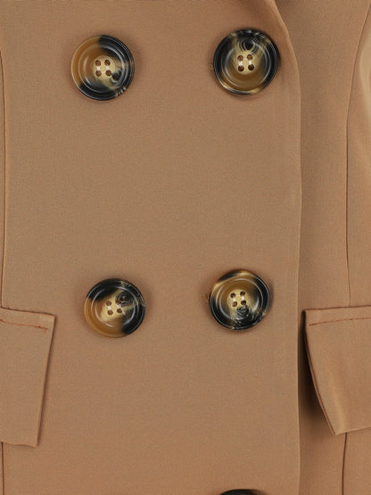 Veste croisée sans manches - Camel - 3