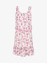 Robe dos nu à bretelles croisées - Blanc/rose - 1