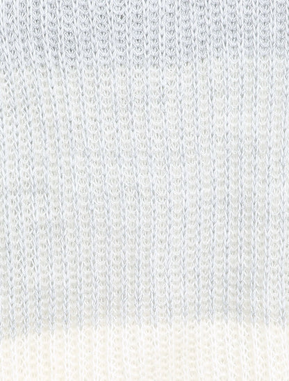 Pull en grosse maille contrastée - Gris clair - 3