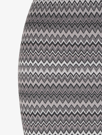 Jupe crayon irisée à imprimé graphique - Gris foncé - 3