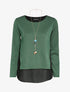 Pull fin superposé d&