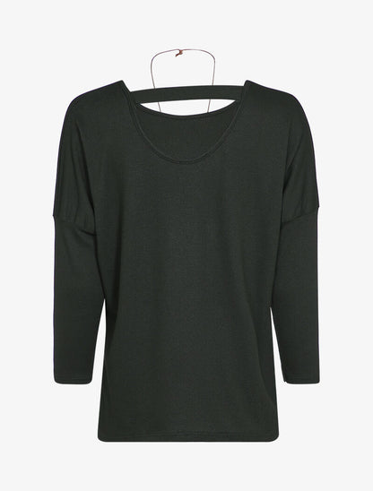 Pull chauve-souris à dos ouvert - Noir - 2