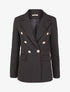 Blazer oversize croisé style officier - Noir - 1
