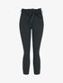 Pantalon carotte à taille élastiquée et froncée - Noir - 3