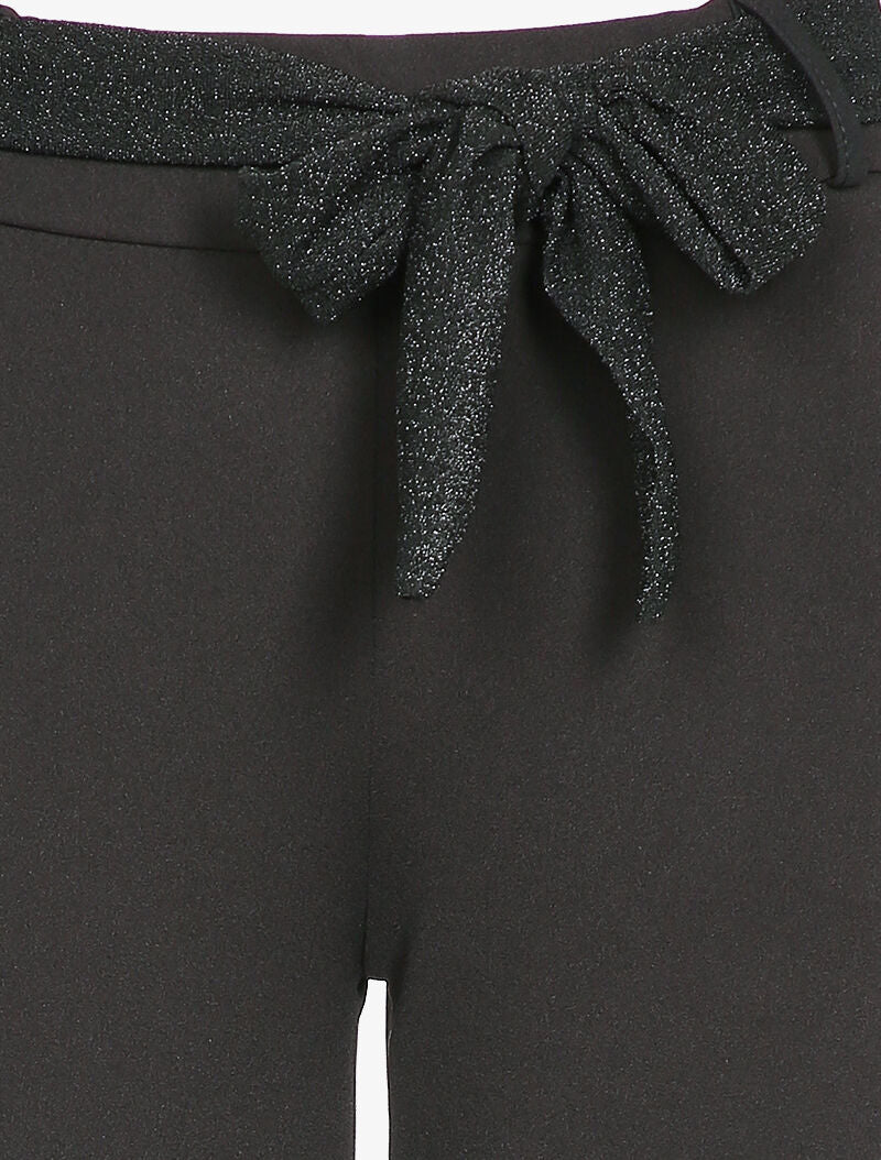 Pantalon 7/8 taille haute coupe carotte - Noir - 3