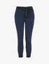Pantalon 7/8 taille haute coupe carotte - Bleu marine - 1