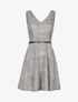 Robe patineuse sans manches effet tweed - Noir - 1