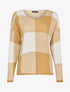 Pull oversize à carreaux - Camel - 4