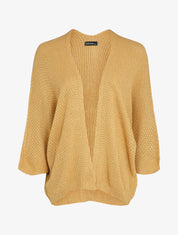 Gilet ouvert oversize à manches dolman - Camel - 1