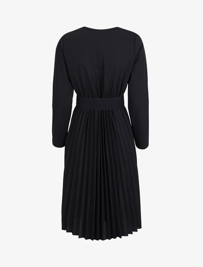 Robe longue coupe empire cache-coeur - Noir - 3