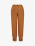 Pantalon carotte à chevilles boutonnées - Camel - 1