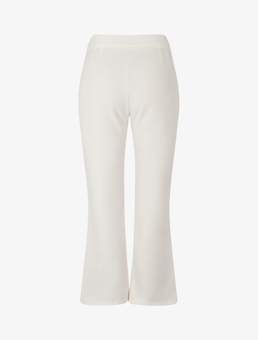 Pantalon droit uni - Blanc - 2