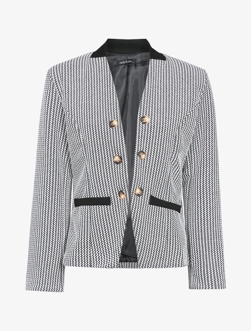 Veste en tweed - Noir/blanc - 2