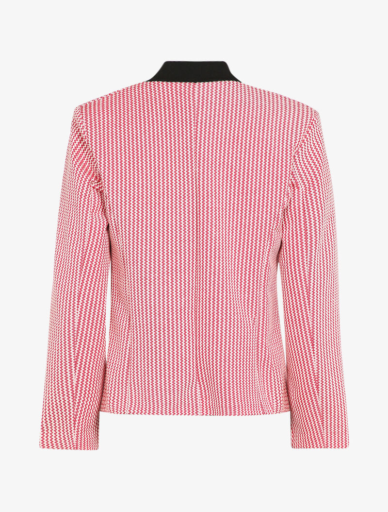 Veste en tweed - Rouge/blanc - 2