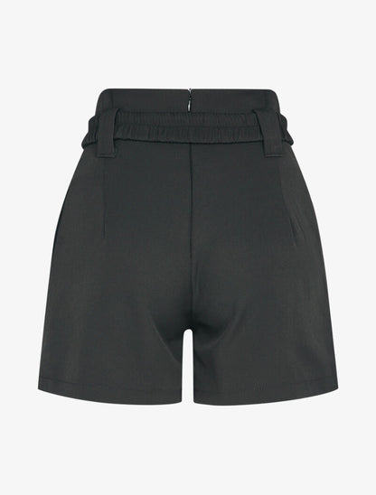 Short casual à taille haute - Noir - 2