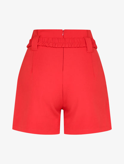 Short casual à taille haute - Rouge - 2