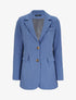 Blazer droit oversize - Bleu charrette - 1