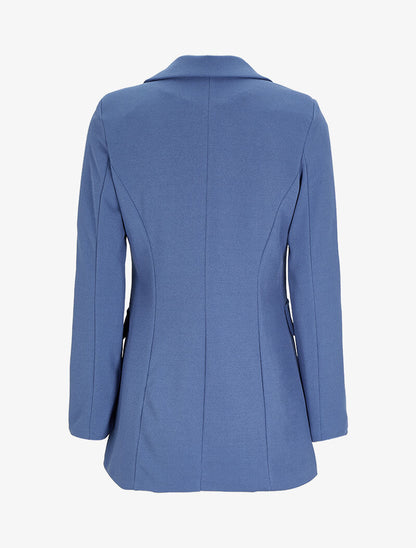 Blazer droit oversize - Bleu charrette - 2