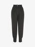 Pantalon à taille empire et chevilles à boutons décoratifs - Noir - 1
