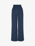 Pantalon large à pince - Marine - 1