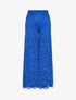 Pantalon extra long en dentelle - Bleu électrique - 1