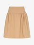 Jupe taille haute patineuse - Beige - 1