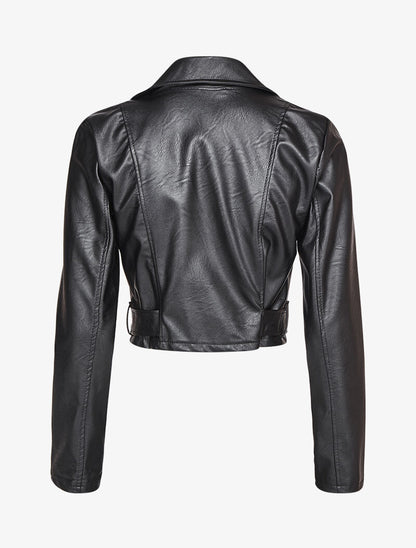 Perfecto court en simili à poches en trompe l&