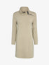 Robe pull oversize à col zippé stylisé - Beige - 4