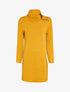Robe pull oversize à col zippé stylisé - Moutarde - 1