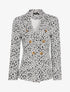 Blazer imprimé moucheté - Blanc/noir - 4