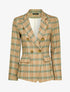 Blazer imprimé tartan - Beige - 1