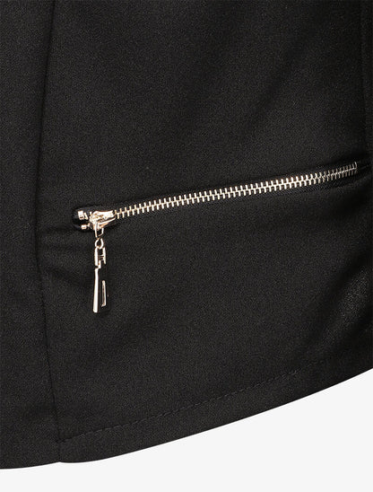 Blazer léger à col cranté - Noir - 3