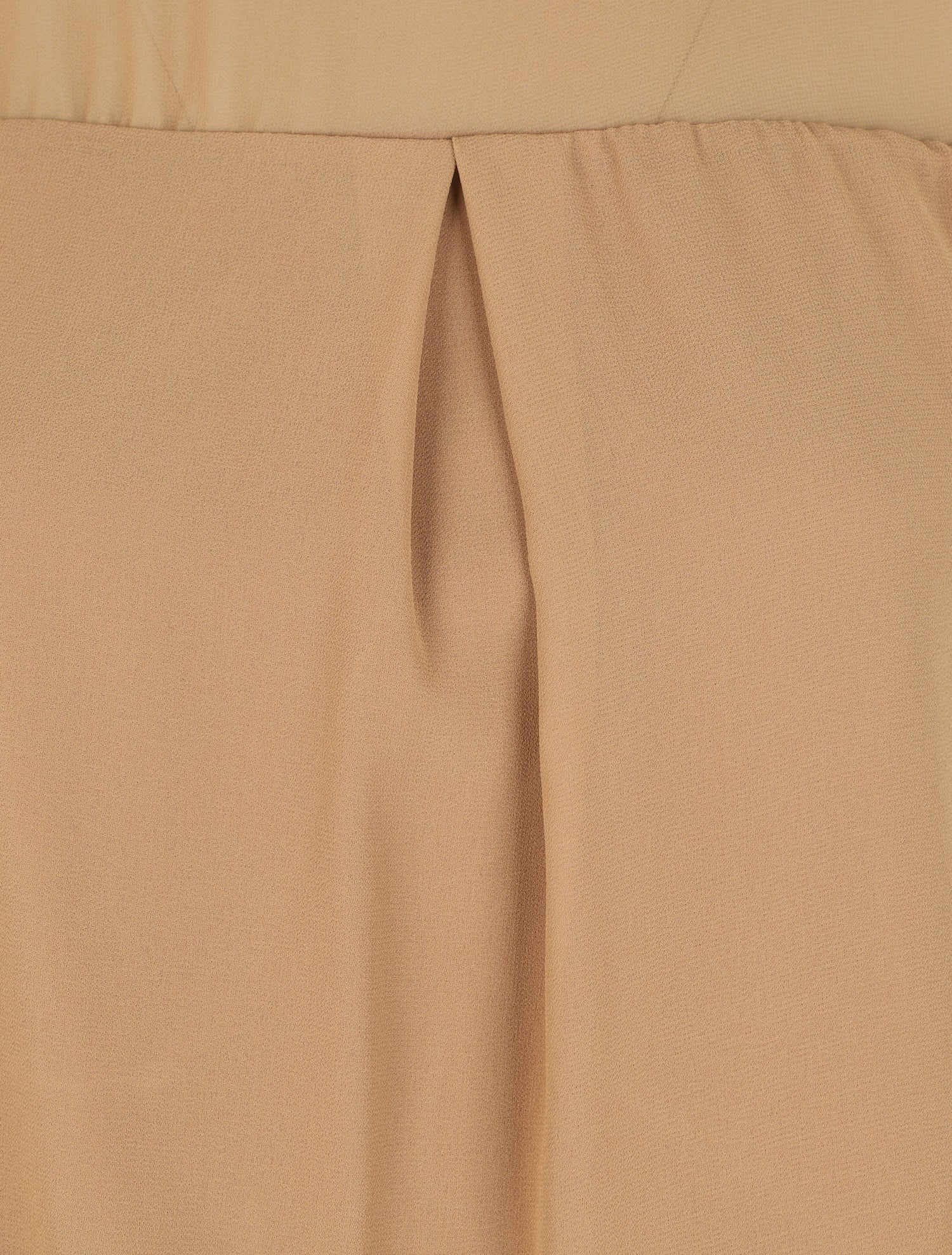 Blouse en voile unie - Camel - 3