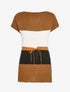 Pull long coupe patineuse - Camel - 1