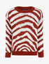 Pull à col rond et imprimé zèbre - Rouille - 3