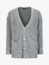 Gilet en maille tricot uni - Gris foncé - 4