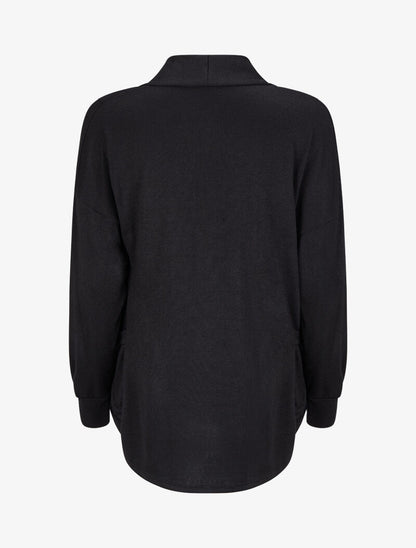 Gilet mi-long ouvert - Noir - 2