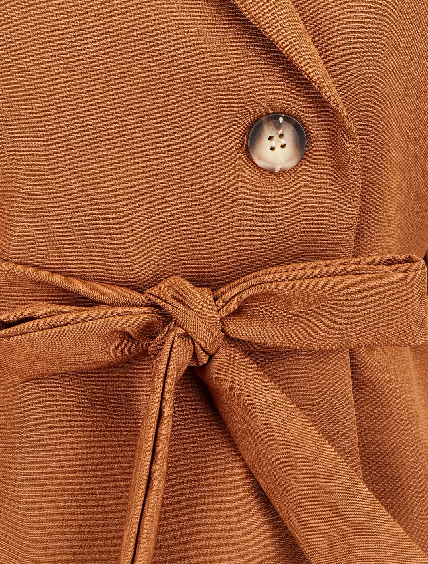 Blazer sans manches avec ceinture - Camel - 3