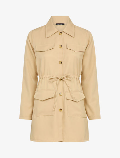 Veste style saharienne - Beige - 1