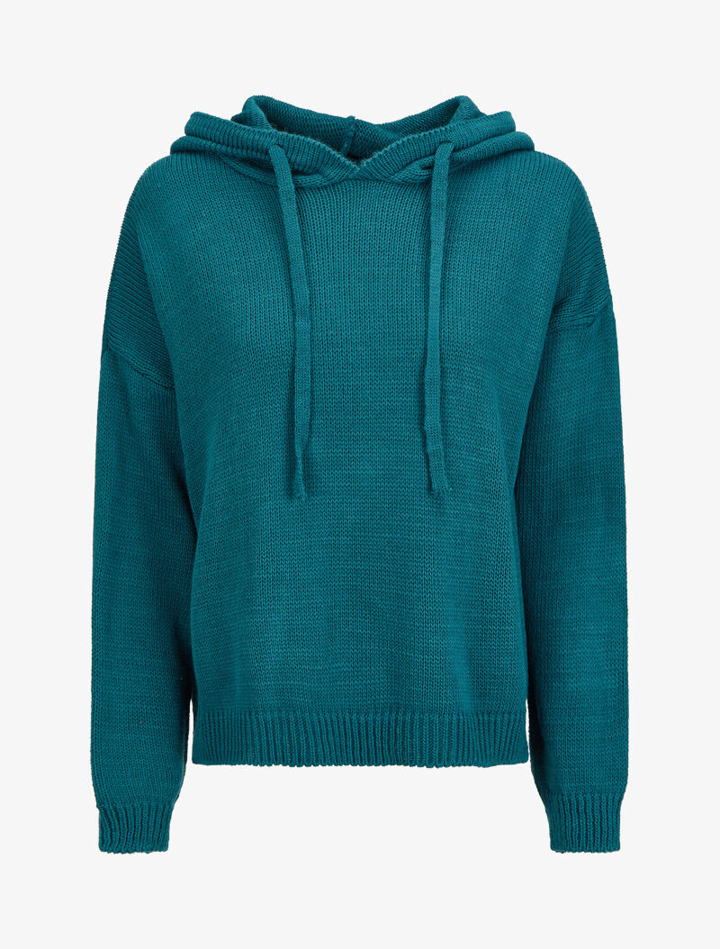 Sweat à capuche - Bleu pétrole - 4