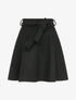 Jupe patineuse taille haute unie - Noir - 1