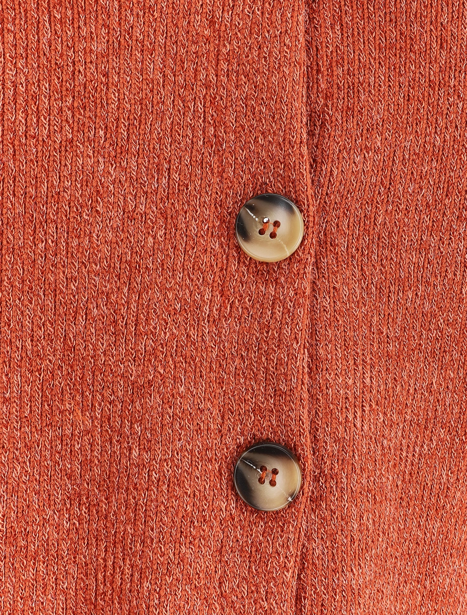 Pull à col montant et dos boutonné - Orange - 3