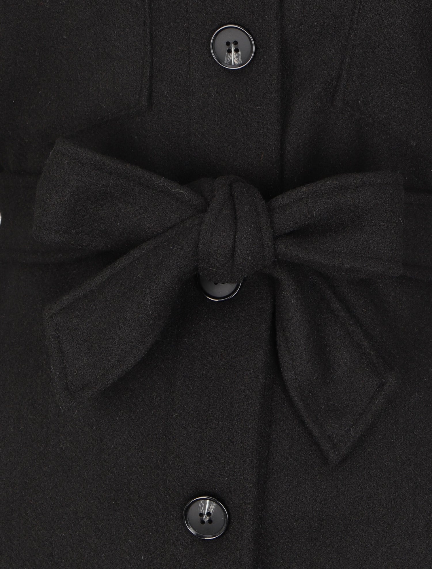 Manteau oversize à poches poitrine - Noir - 3