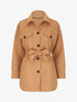 Manteau oversize à poches poitrine - Camel - 1