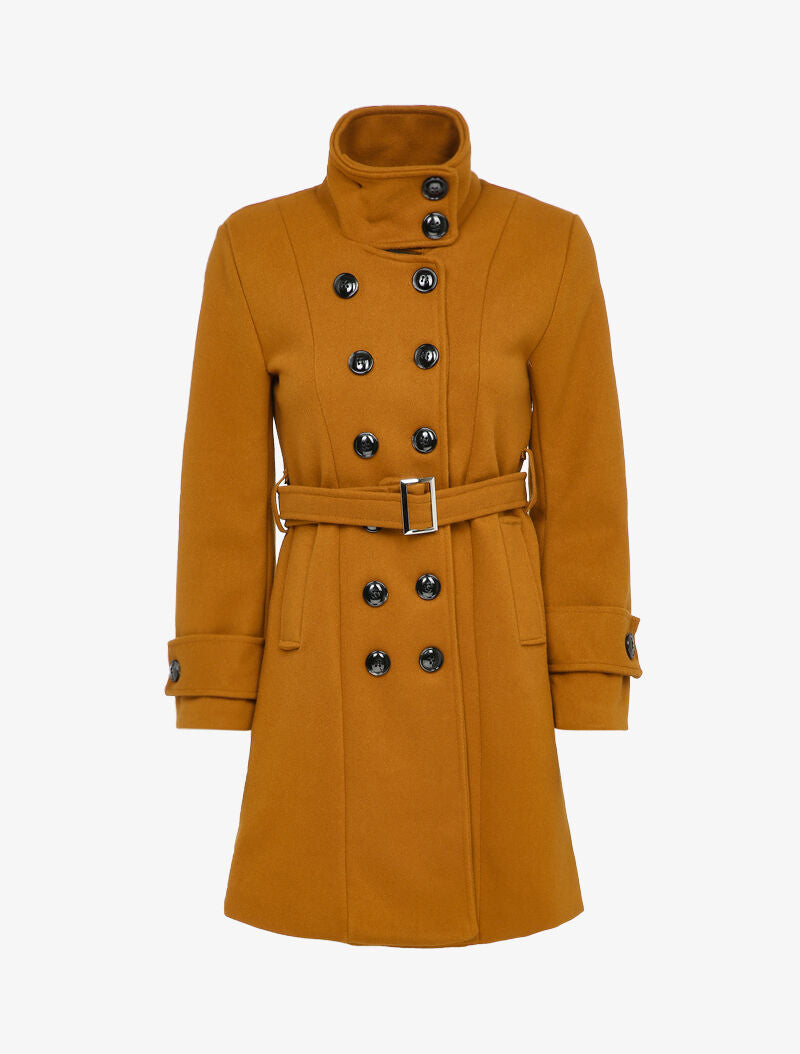 Manteau classique à double boutonnages - Rouille - 5