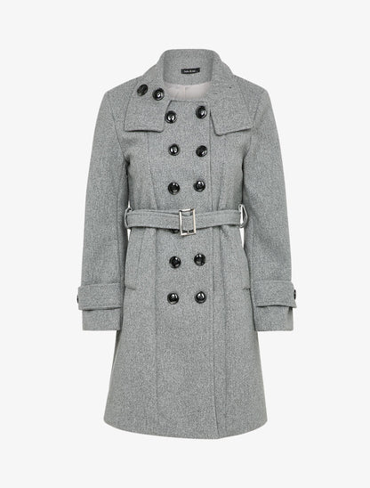 Manteau classique à double boutonnages - Gris - 2