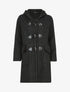Duffle coat en maille bouclette - Noir - 1