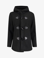 Duffle coat court avec capuche - Noir - 4