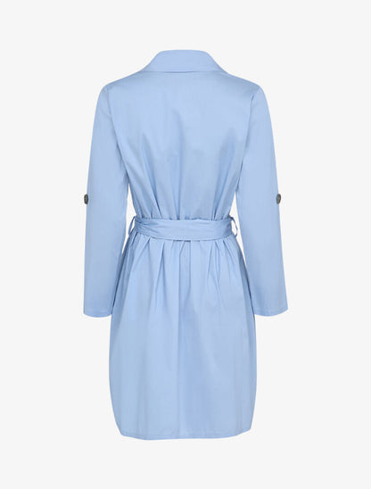 Robe chemise ceinturée - Bleu ciel - 2